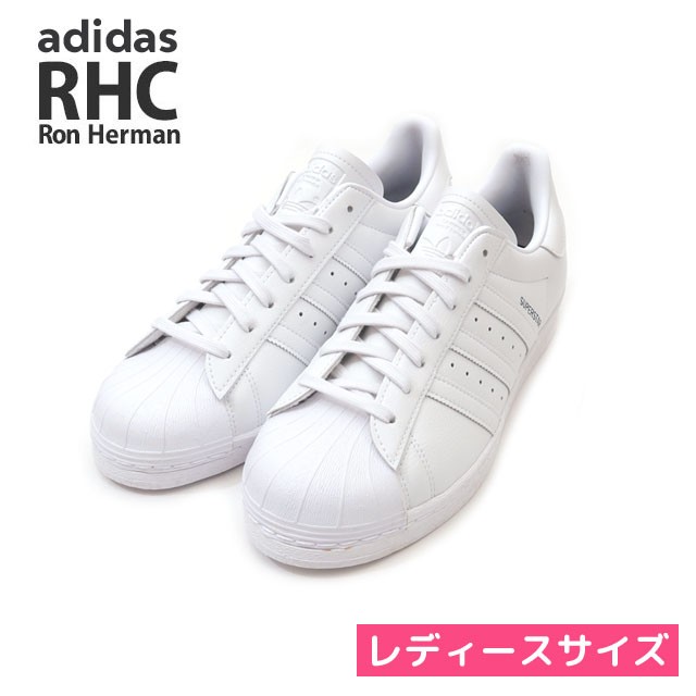 レディースサイズ 新品 ロンハーマン RHC Ron Herman x アディダス adidas SUPERSTAR スーパースター FTWWHT/FTWWHT/CONAVY フットウェア