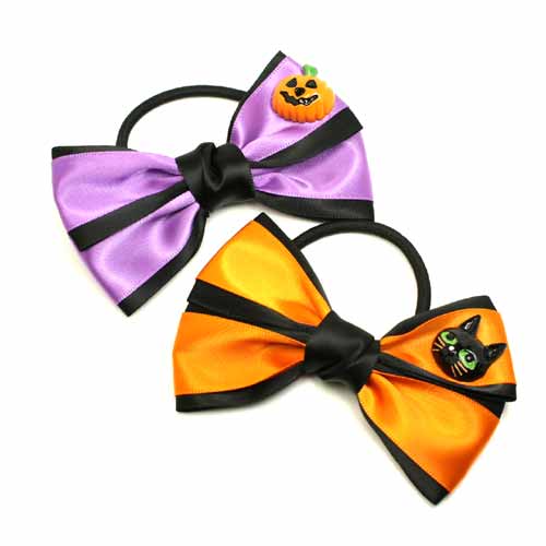 ハロウィン ダブルリボンヘアゴム I91 髪飾り ヘアゴムヘアーゴムの通販はau Wowma ワウマ ヒロインスタイル 商品ロットナンバー