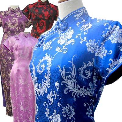 大人気新品人気殺到 送料無料 7号 9号 11号 13号 中華街 羽柄 ドレス 中華服 夏 服 中華 半袖ロング 唐装 フォーマル チャイナ ドレス 唐装 短袖 衣装 中国 中華街 ファ 年末のプロモーション特価