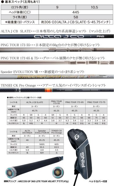 交換無料 特注カスタムクラブ ピン G425 Lst ドライバー Ns Pro Regio Formula Mb シャフト 50 Off Spatium Com Br