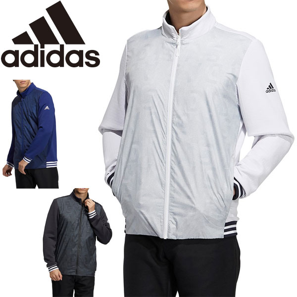 好評 アディダス ゴルフウェア メンズ Primegreen ファブリックミックス フルジップ スウェット ブルゾン Bo218 21年秋冬モデル M O 別注 Asianatusah Shop