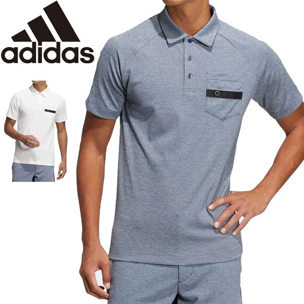 希少 大人気 アディダス ゴルフウェア メンズ メランジ ラグランスリーブ 半袖 ポロシャツ Hl440 22年春夏モデル M O 新版 Eavanwallner Com