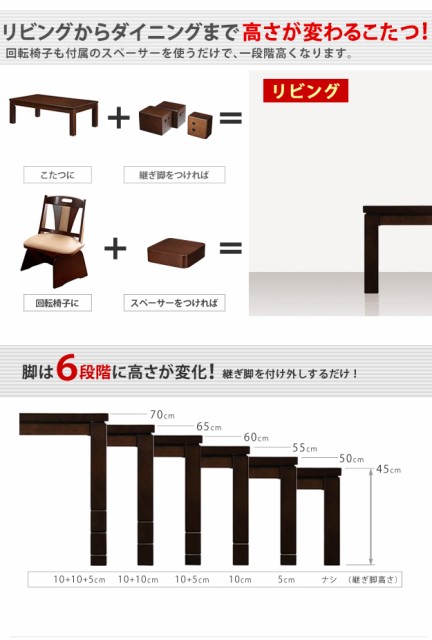 しじら Skutt 高さ調節 継ぎ脚 石英管ヒーターの通販はau PAY マーケット - 家具350|商品ロットナンバー:231247890 80×80 ハイタイプこたつ布団セット こたつ 炬燵 布団付き 椅子付き フランネル