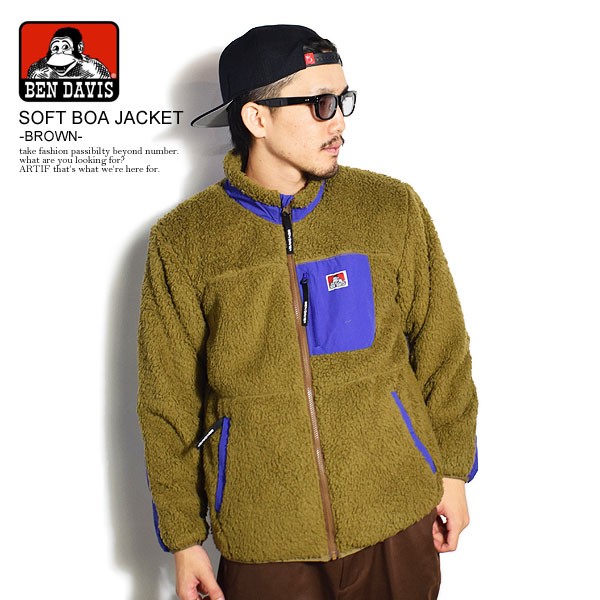 完売 Ben Davis ベンデイビス Soft Boa Jacket Brown メンズ ボアジャケット アウター ストリート Atfjkt 想像を超えての Olsonesq Com