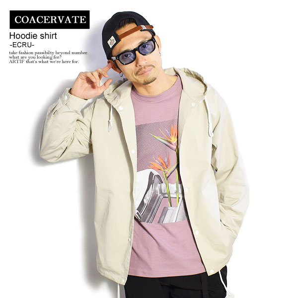 高い素材 Coacervate コアセルベート Hoodie Shirt Ecru メンズ シャツ 長袖 フードシャツ ジャケット 送料無料 ストリート Atftps お気にいる Centrodeladultomayor Com Uy