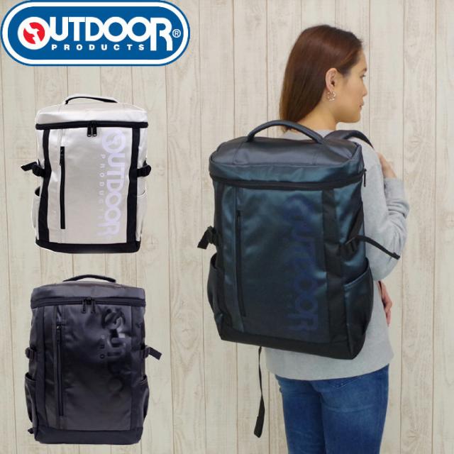 Outdoor Products アウトドア リュック スクエアリュック メンズ レディース ブラック ホワイト ネイビー 30 Outdoor Products アウトドア リュック スクエアリュック メンズ レディース ブラック ホワイト ネイビー 30