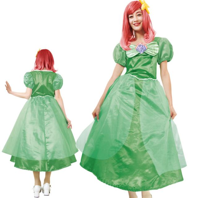 Saleセール ハロウィン コスプレ ディズニー コスチューム 大人 レディース リトルマーメイド アリエル アリエルドレス プリンセス コスチ 豪華 Eida Asn Au