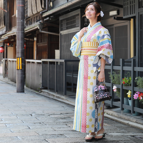 しておくと 浴衣 水玉 レディース 古の通販はau Pay マーケット なでしこ 商品ロット セット 大人 レトロモダン 高級変わり織り綿浴衣 3点セット 白地にモダンな水玉とストライプ 浴衣 衿芯付き 白 ーのご