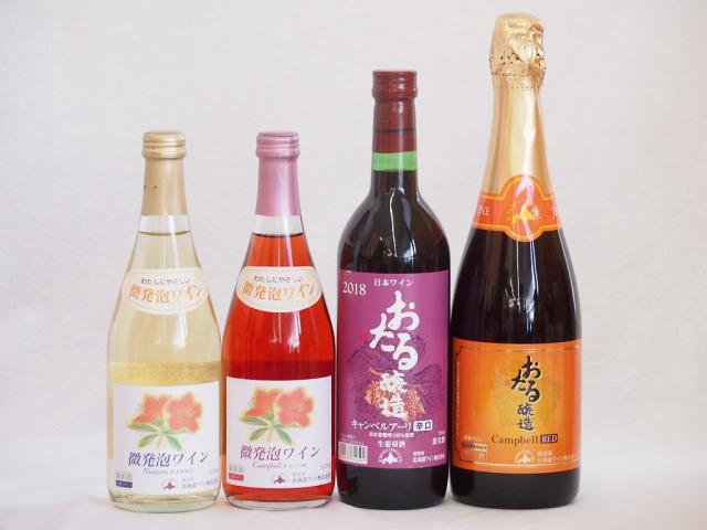 セール30 Off おたるワイン4本セット キャンベルアーリ赤ワイン生葡萄酒 辛口 キャンベルスパークリング赤ワインやや甘口 キャンベル微発泡ロゼワイン 絶対一番安い Www Meikyu Jp