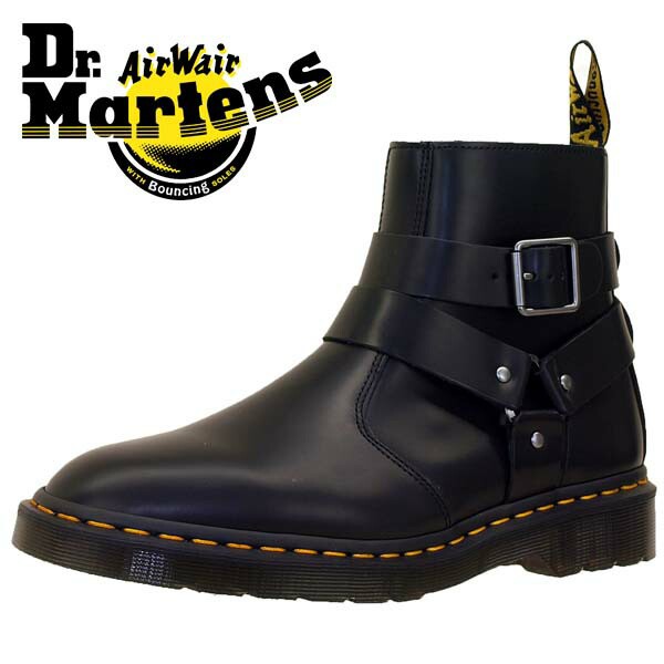 【30％OFF】[日本正規品]ドクターマーチン Dr.Martens JAIMES 27484001 ジェイムス ビジネス カジュアル ブーツ 黒 サイドファスナー リ