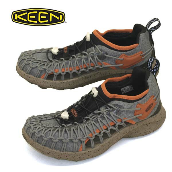 【30％OFF】キーン KEEN UNEEK SNK ユニーク スニーク 1026021 灰橙 スリッポン スニーカー 防滑 アウトドア メンズ 送料無料