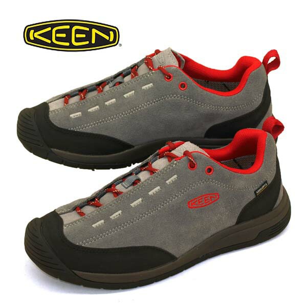 【30％OFF】キーン KEEN JASPER II WP ジャスパー ツー ウォータープルーフ 防水 スニーカー 1026070 灰赤 アウトドア メンズ 送料無料