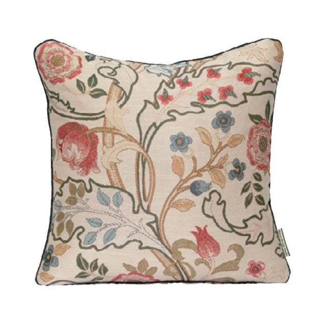 開店祝い 川島織物セルコン Morris Design Studio マリーイザベル 背当クッションカバー 45 45cm Ll1725 R レッド 安いそれに目立つ Olsonesq Com