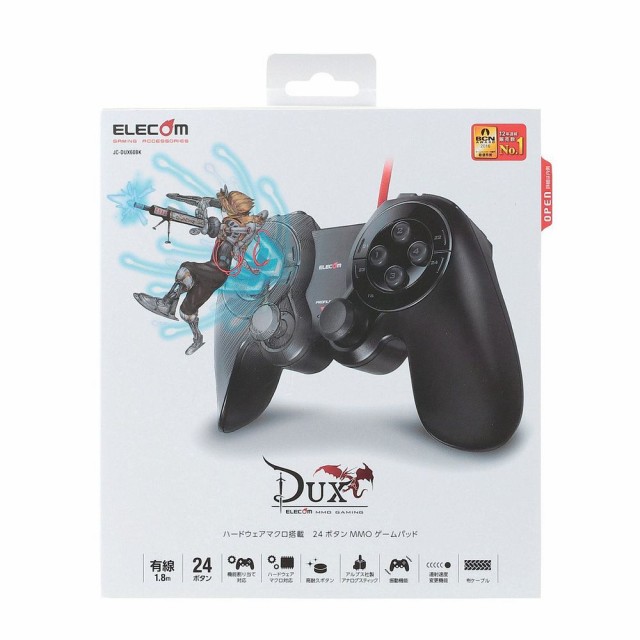 メール便なら送料無料 エレコム Usb ゲームパッド 24ボタン Mmoゲーミング Duxシリーズ ブラック Jc Dux60bk 売り尽くしセール Www Centrodeladultomayor Com Uy