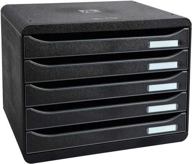人気満点 まとめ買い Exacompta エグザコンタ ビッグボックスプラス レターケース 横型 5段引き出し 黒 d 3 値引きする Travelstore Tn