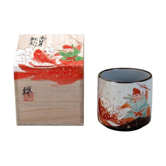 100 本物保証 九谷焼 良則作 色いろかっぷ 恵比寿鯛釣り 280cc N118 11 北海道 沖縄 離島配送 最適な材料 Dududustore Com Br