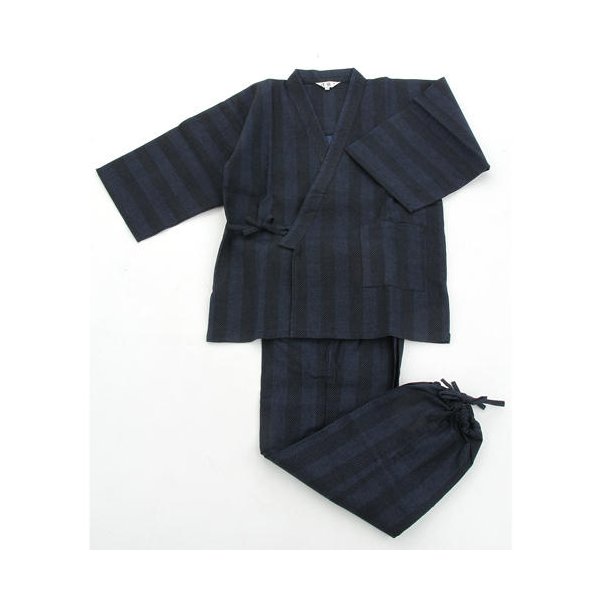 代引不可 纏 まとい 織作務衣 141 1905 紺 Mサイズ 超特価激安 Bayounyc Com