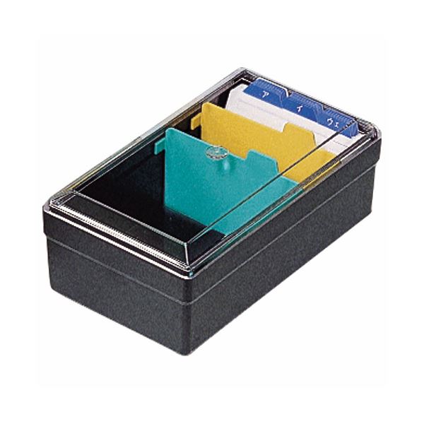 まとめ ライオン事務器 1個 1個 5セット 5セット 500枚収容 名刺整理箱w102 D180 H70mm 黒 名刺整理箱w102 D180 H70mm No 51