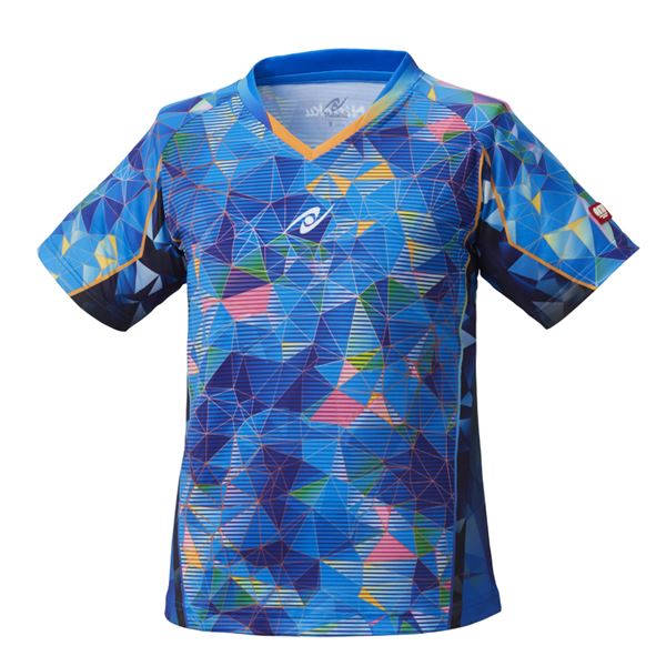 好評 Nittaku ニッタク 卓球ゲームシャツ Movestained Ladies Shirt ムーブステンド レディースシャツブルーxo Seal限定商品 Harvas Net