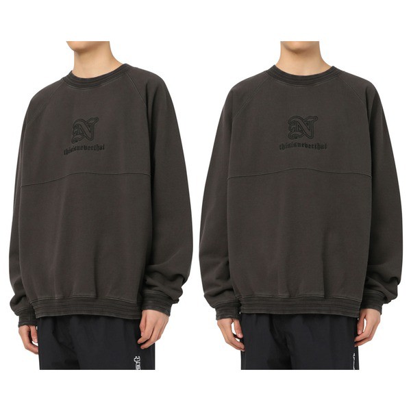 国産新作 thisisneverthat(ディスイズネバーザット)TN21SSW008 PAY マーケット - フジックス|商品ロットナンバー:500168020 パイプリブクルーネックトレーナー チャコール Mの通販はau 在庫大特価