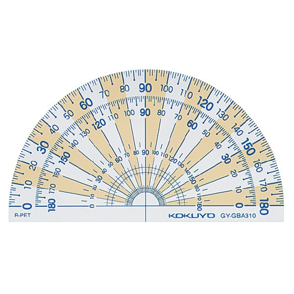 メール便発送 コクヨ 分度器 再生pet樹脂製 90mm 50mm 半円 Gy Gba310の通販はau Pay マーケット フジックス 商品ロットナンバー