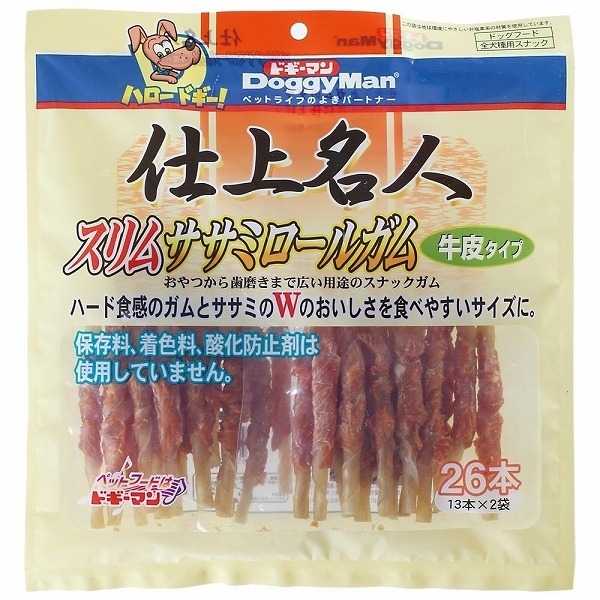 まとめ買い ドギーマン 仕上名人 スリムササミロールガム 牛皮タイプ 26本 犬用おやつ 4 の通販はau Pay マーケット フジックス 商品ロットナンバー