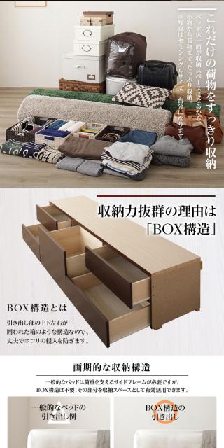 安いお買い得 フラットヘッドボード アイボリー 日本製の通販はau PAY マーケット - フジックス|商品ロットナンバー:348539517 頑丈ボックス収納 ベッド シングル (フレームのみ) 安い在庫