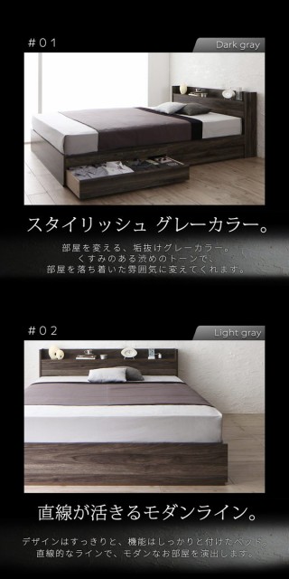 新作登場 棚付き 収納ベッド 〔ジェガ〕 〔国産カバーポケットコイルマットレス付き〕 セミダブル ダークグレーの通販はau PAY マーケット - フジックス|商品ロットナンバー:396203780 超激得定番