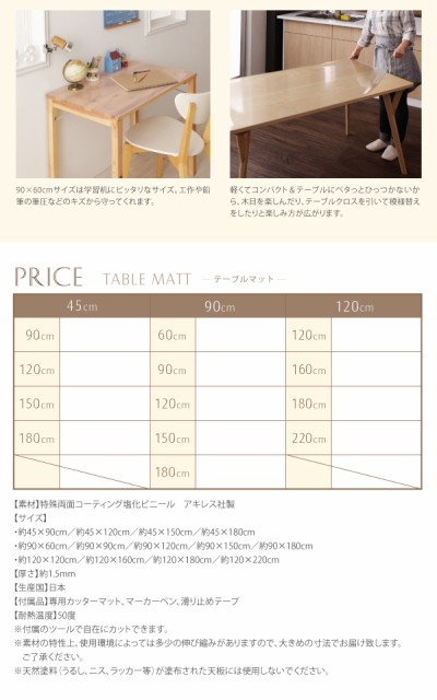 新作人気 透明ラグ・シリコンマット PAY マーケット - フジックス|商品ロットナンバー:235256005 スケルトシリーズ〔Skelt〕スケルト テーブルマット 120×160cmの通販はau 大得価低価