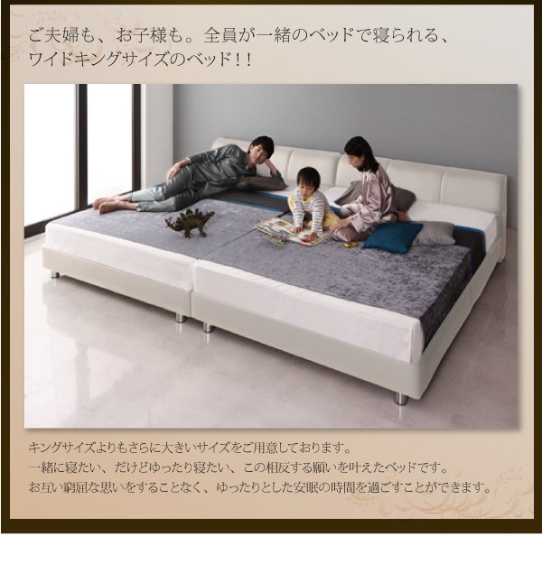 お買い得人気SALE レザーベッド 〔ヴィルヘルム〕 〔スタンダードボンネルコイルマットレス付き〕 クイーン(SS×2) 〔フレーム色〕白 〔マットレス色〕黒の通販はau PAY マーケット - フジックス|商品ロットナ 人気最安値