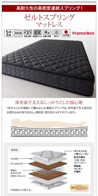 NEW ARRIVAL 〔組立設置料込〕連結収納ベッド ホワイト 〔マット〕黒の通販はau PAY マーケット - フジックス|商品ロットナンバー:305563979 Ernesti すのこ 〔ゼルトスプリングマット付〕 A+B ワイドK200 即納新品