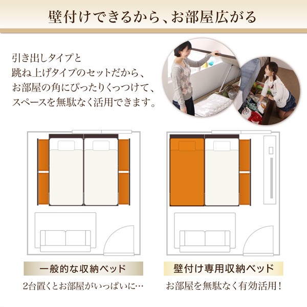 得価豊富な 〔組立設置料込み〕収納ベッド Kirchen 〔スタンダードポケットコイルマット付〕 A+Bタイプ ワイドK200(S×2) ダークブラウンの通販はau PAY マーケット - フジックス|商品ロットナンバー:32575936 正規店定番