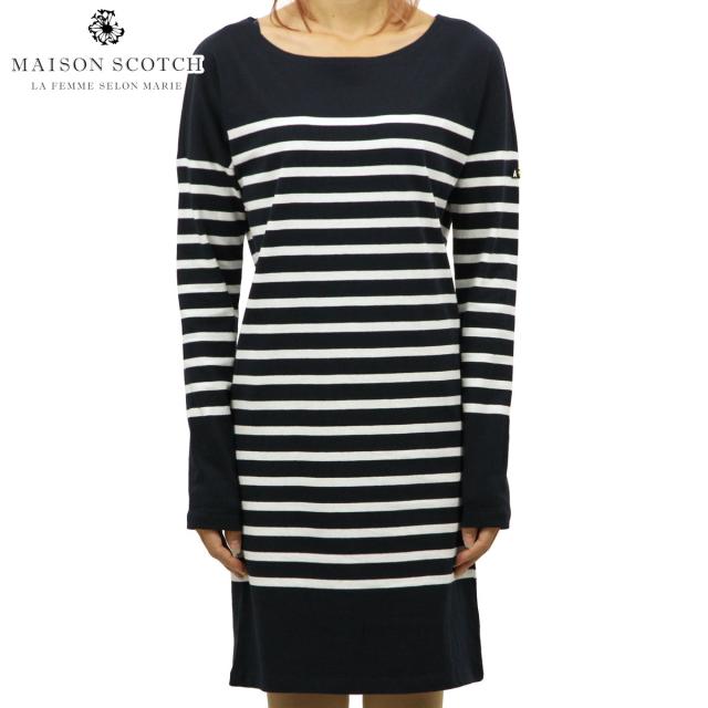 週間ランキング１位獲得 メゾンスコッチ Maison Scotch 正規販売店 レディース ワンピース Breton Striped Sweat Dress Dc Combo D 新色追加 Carlavista Com