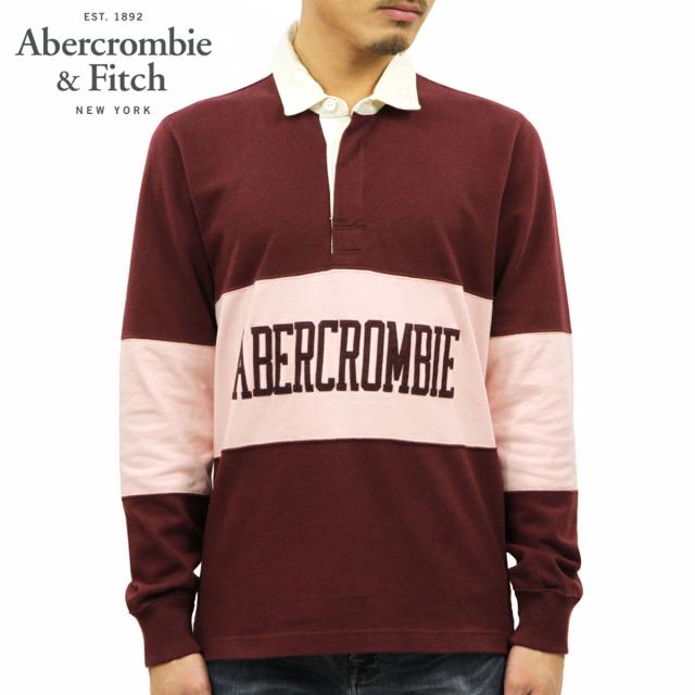 アバクロ ラガーシャツ メンズ 正規品 Abercrombiefitch 長袖ラガーシャツ Graphic Logo Rug
