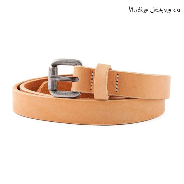 超目玉 ヌーディージーンズ Nudie Jeans 正規販売店 メンズ ベルト Dansson Slim Leather Belt Natural B12 残りわずか 在庫限り超価格 Majconsults Com
