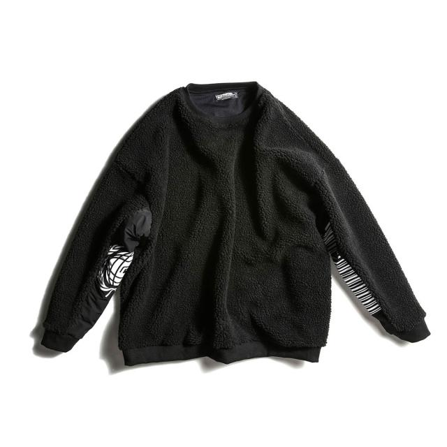 免税送料無料 リバーサル フリース メンズ 正規販売店 REVERSAL rvddw スウェット ボアフリース WMC BOA FLEECE CREW NECK rv20aw203 BLACK 免税送料無料 リバーサル フリース メンズ 正規販売店 REVERSAL rvddw スウェット ボアフリース WMC BOA FLEECE CREW NECK rv20aw203 BLACK