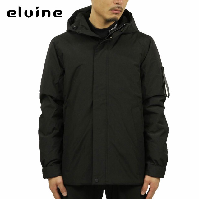 エルバイン アウター メンズ 正規販売店 elvine ジャケット ナイロンジャケット BARNARD THERMORE TASLAN DOWN JACKET 330100 110 BLACK