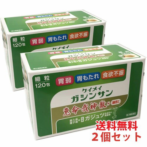【最安値に挑戦】 120包×2個【第2類医薬品】けいめいがしんさんは屋久島のすぐれた生薬「ガジュツ」が主成分 ★送料無料・2個★恵命我神散S〈細粒〉-医薬品