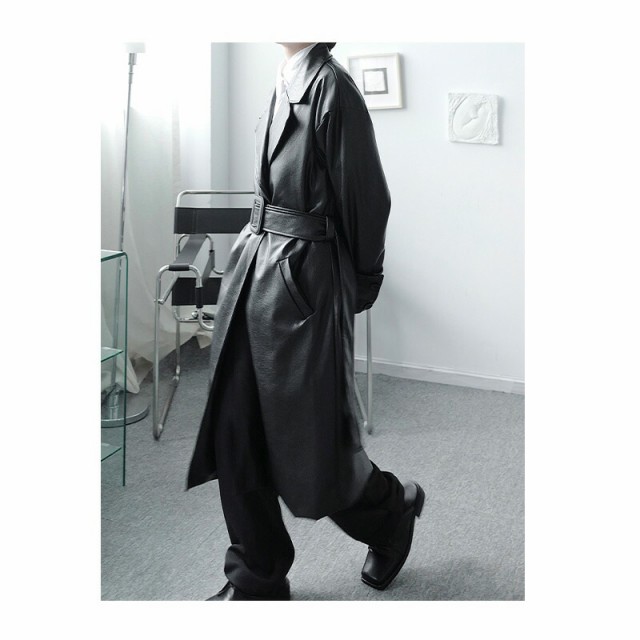 即納特価 トレンチコート 長袖 ロングスリーブ メンズ ストリート カジュの通販はau PAY マーケット - BIGBANGFELLAS|商品ロットナ PUレザー デザイン 本革調 アウター 韓国 ファッション メンズ ゆったり 高品質安い