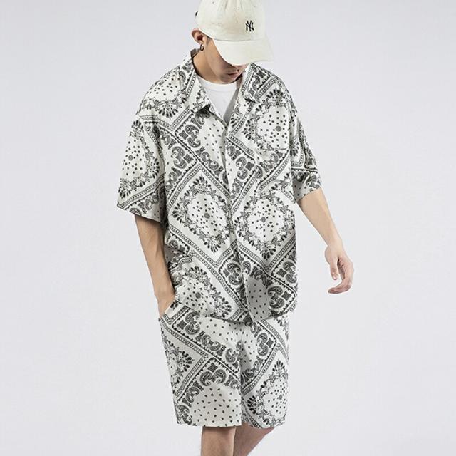 ペイズリー柄 セットアップ メンズ 夏物 B系 上下セット ペーズリー柄 ペイズリー ペーズリー バンダナ柄 バンダナ 涼しい 半袖シャツ シの通販はau Pay マーケット ビッグバンフェローズ 商品ロットナンバー