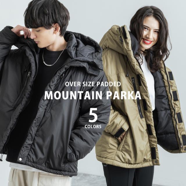 注目ブランド マウンテンパーカー マンパ 中綿ジャケット メンズ レディース アウター ブルゾン オーバーサイズ 暖かい 軽量 バイカラー 売れ筋 Etikeo Com