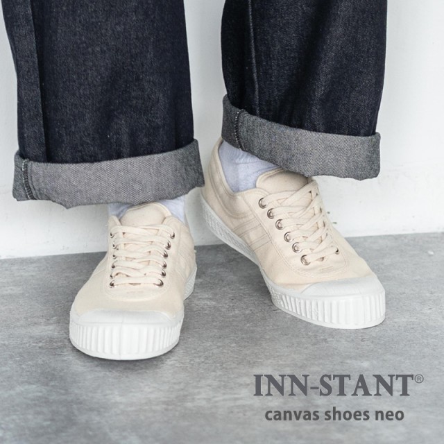 スニーカー 靴 シューズ メンズ 白 ローカット キャンバス カジュアル レースアップ ホワイト 軽量 Inn Stant インスタント Canvas Shoesの通販はau Wowma ワウマ Rockymonroe ロッキーモンロー 商品ロットナンバー