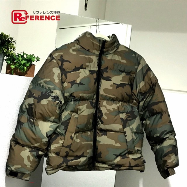 reflective camo down jacket