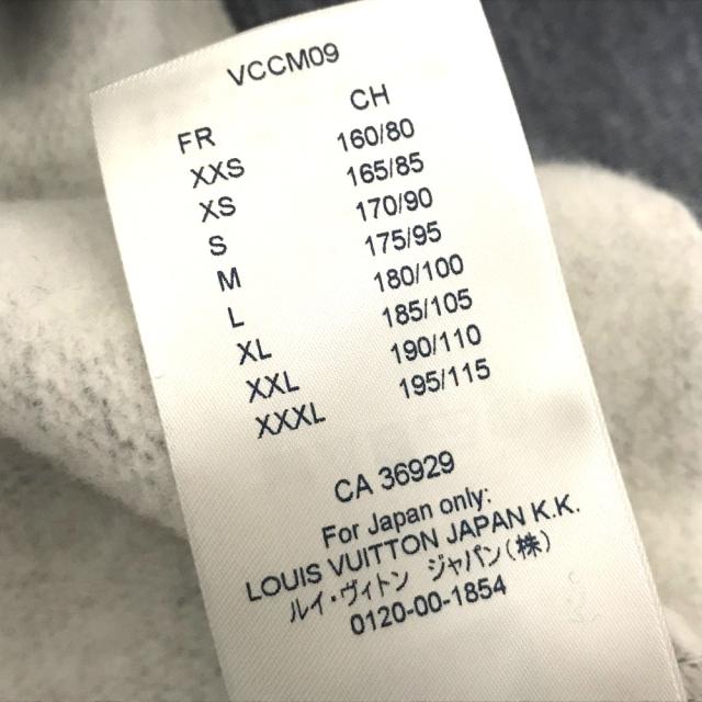 未使用 あす着 LOUIS VUITTON ルイ・ヴィトン RM182M GVR HFY20W アップサイドダウンLV タグ有 スウェット
