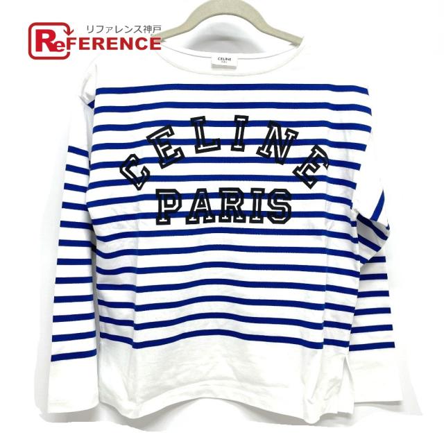 Web限定 未使用 あす着 Celine セリーヌ ロゴ ボーダー ロングｔシャツ メンズ 送料無料 Bayounyc Com