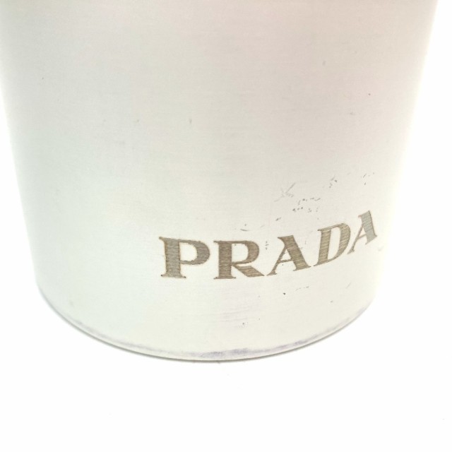 未使用 あす着 PRADA プラダ 2UH003 ロゴ タンブラー 雑貨 ステンレス ホワイト ユニセックスの通販はau PAY マーケット