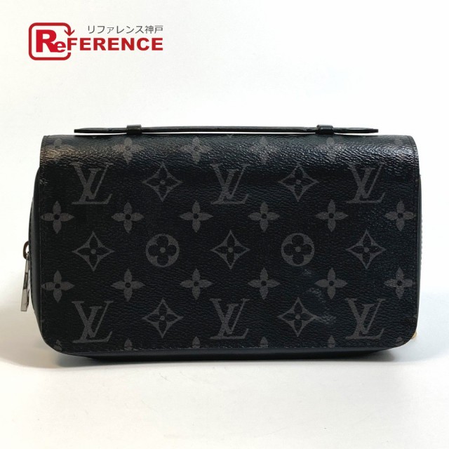 あす着 LOUIS VUITTON ルイヴィトン M61698 モノグラムエクリプス ジッピーXL 長財布 メンズ