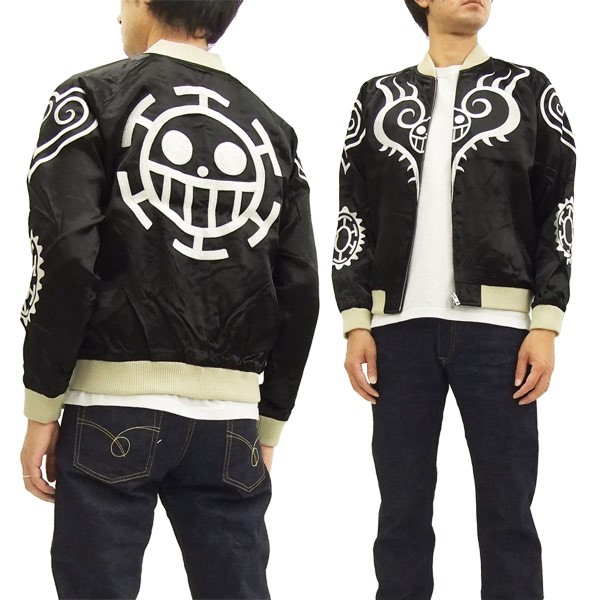 見事な ワンピース スカジャン OPSJ-003 ONE PIECE トラファルガー・ロー タトゥー メンズ スーベニアジャケット ブラック 新品, ハイヒール専門店 BEMILANO 26d26f12