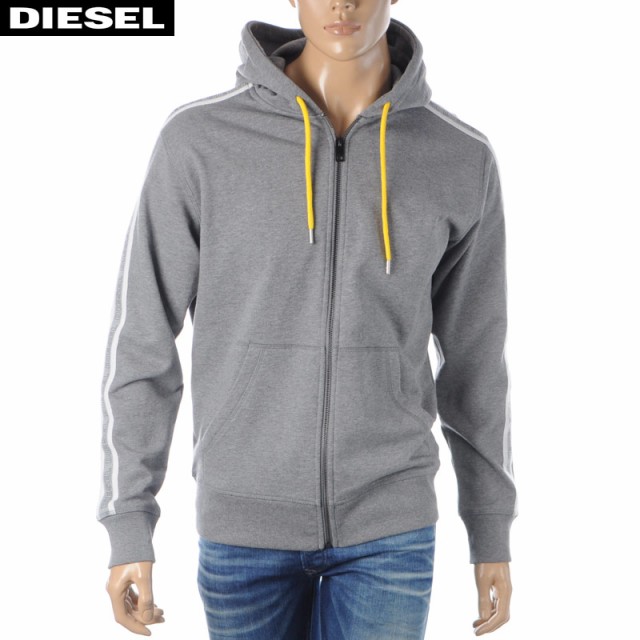 最高の ディーゼル Diesel パーカー スウェット ジップアップ メンズ ブランド Umlt Brandon Z 00se8m 0tawi グレー 21春夏セール 100 安心保証 Gdpcambodia Org