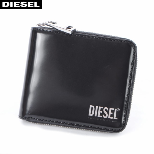 大特価!! 折りたたみ財布-ディーゼル DIESEL レザー二つ折り財布 ラウンドファスナー 小銭入れ付 HIRESH XS ZIPPI